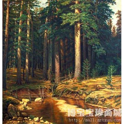 胡三木 松林 类别: 风景油画