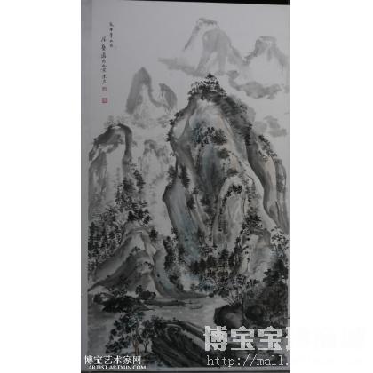 春山图 山水画 王青瑶作品 类别: 国画山水作品