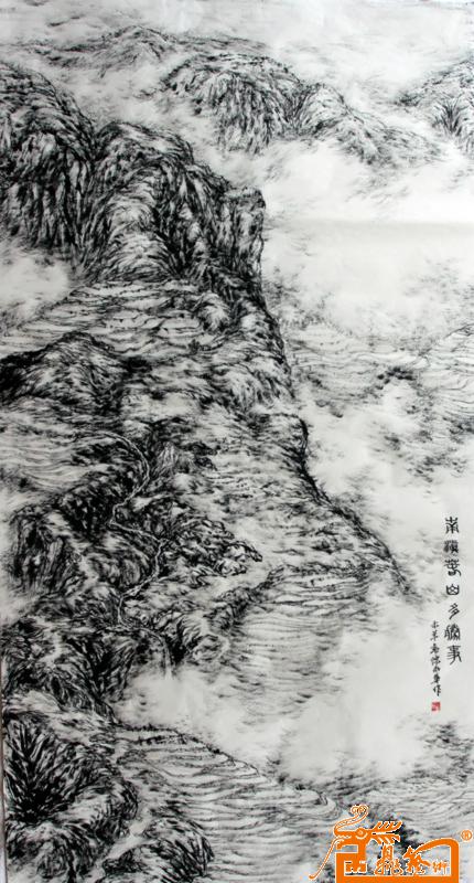 南滇春山多胜事(中国亮墨山水画）