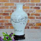 景德镇陶瓷器花瓶摆设 雪景花瓶 现代时尚工艺品家居装饰品摆件